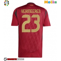 Moške Nogometnih dresov Belgija Arthur Vermeeren #23 Domači EP 2024 Kratki rokavi